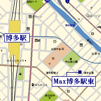 マンスリーリブマックス博多駅東■【NET対応】≪スタンダードシリーズ≫の地図画像