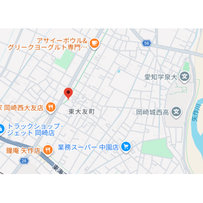 🚉名鉄名古屋本線「矢作橋駅」✨オートロック・ネット無料🔏落ち着いた住環境で暮らしやすさ抜群🌟の地図画像
