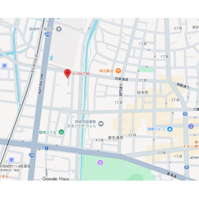 🚉名鉄名古屋本線「矢作橋駅」✨オートロック・ネット無料🔏落ち着いた住環境で暮らしやすさ抜群🌟の地図画像