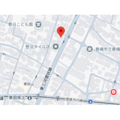 🚉豊橋市内線「東田坂上」徒歩4分✨周辺はお買い物施設も揃って便利🛒路面電車で豊橋駅へもスムーズ🌟の地図画像