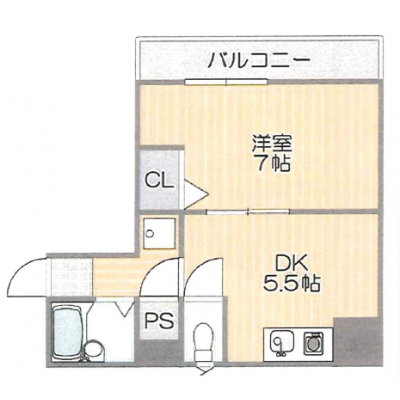 【M150】大雲寺前電停徒歩4分🚃岡大病院徒歩圏＆中心部至近な広々快適１DK✨の地図画像