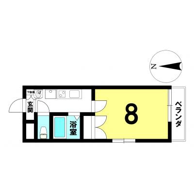 【名古屋市南区/呼続駅徒歩約6分/無料Wi-Fi/角部屋/バストイレ別/洋室8帖】スクエア瑞穂南 3D ファミマンの地図画像
