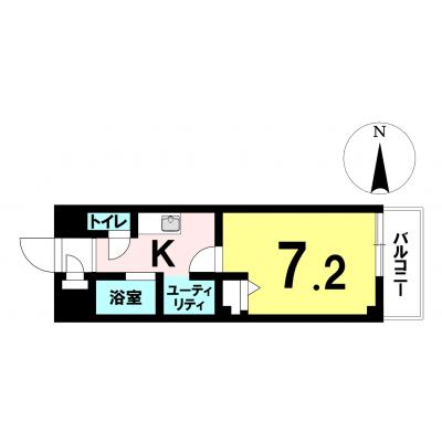 【名古屋市西区/庄内通駅徒歩12分/ネット無料/洋室7.2帖/バストイレ別・独立洗面台/オートロック】ラフィネ又穂 ファミマンの地図画像