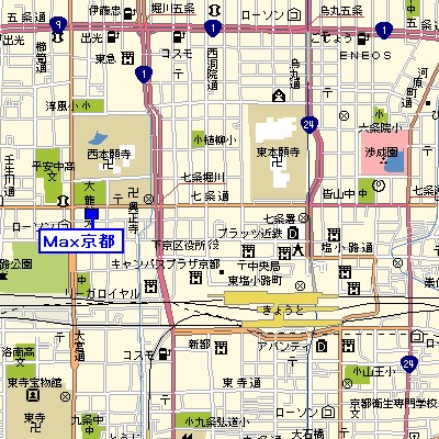 マンスリーリブマックス京都駅セントラルシティ★【設備充実】≪エクセレントシリーズ≫の地図画像