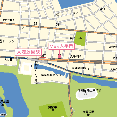 マンスリーリブマックス大濠公園パークサイド■【NET対応・洗浄機能付き便座】≪スタンダードシリーズ≫の地図画像