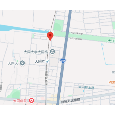 🚉名鉄常滑線「大同町駅」徒歩圏内✨ネット無料💻床下ロフト付き！落ち着いた住環境で暮らしやすさ抜群🌟の地図画像