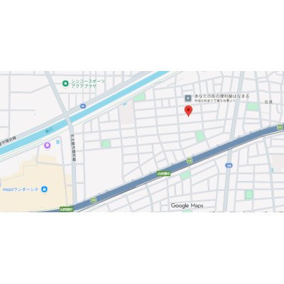 🚉城北線「比良駅」徒歩12分✨ネット無料・高速Wi-Fi完備💻mozoも近く便利🛒落ち着いた住環境で暮らしやすさ抜群🌟の地図画像