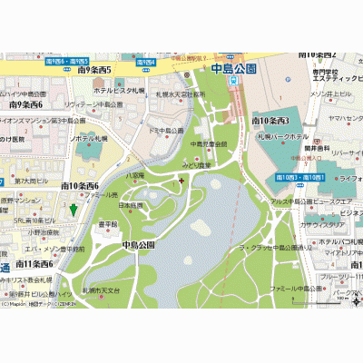 マンスリービルド　中島公園　※中島公園　徒歩5分※の地図画像