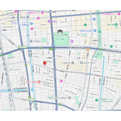 セイワマンスリー大須1丁目【禁煙】【ネット無料】【洗濯機無・コインランドリー地下に有】の地図画像