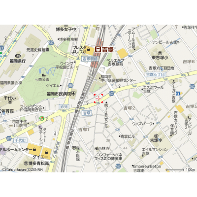 エスパース21（１Ｋ）の地図画像