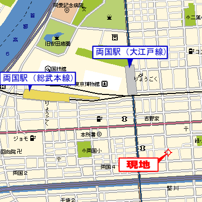 マンスリーリブマックス両国公園EAST■『駅5分』【浴室乾燥付】≪スタンダードシリーズ≫の地図画像