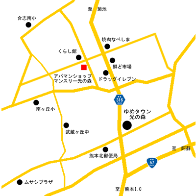マンスリー光の森の地図画像