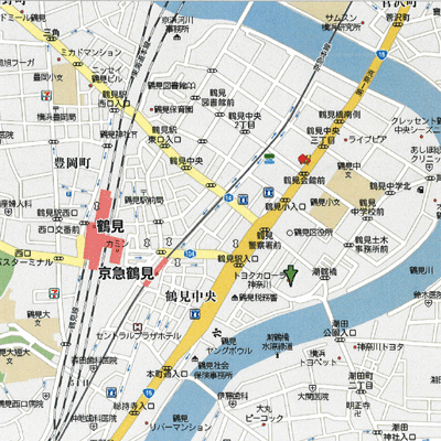 マンスリーライフ鶴見(No:001)の地図画像