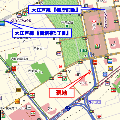 マンスリーリブマックス新宿都庁前■【NET対応】≪スタンダードシリーズ≫の地図画像