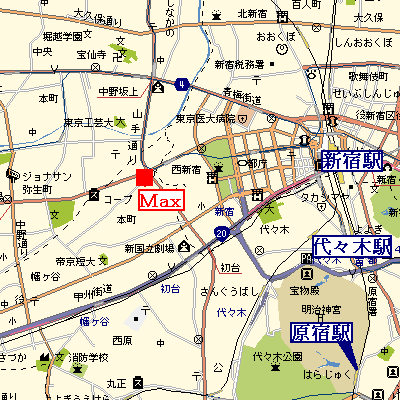 グッドステイ渋谷本町グランドステイ□【ハイクラス】の地図画像