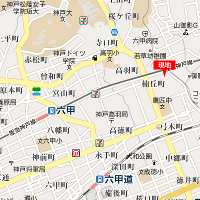 マンスリーリブマックス阪急六甲イースト◎【NET対応】≪スタンダードシリーズ≫の地図画像