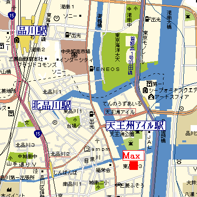 グッドステイ天王洲・品川シーサイド※『独立洗面・浴室乾燥・洗浄便座』【ベーシック】の地図画像