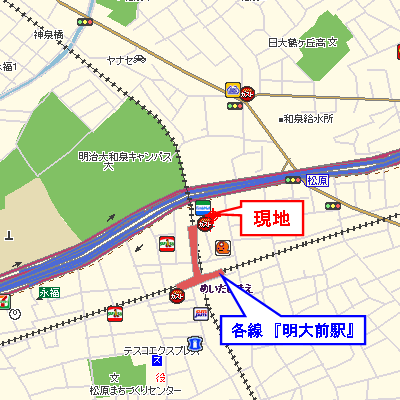 グッドステイ明大前ステーションフロント▲『駅2分・浴室乾燥付』【ライト】の地図画像