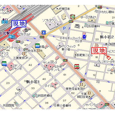 マンスリーリブマックス新小岩ステーションステイ■【20㎡セパレート】≪スタンダードシリーズ≫の地図画像