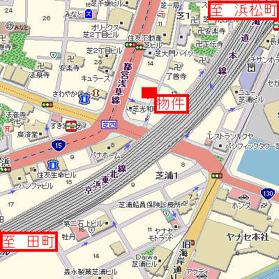 グッドステイ浜松町日の出駅▽【ベーシック】の地図画像