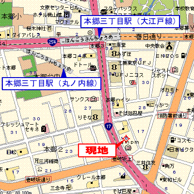 グッドステイ本郷東大前■『独立洗面・浴室乾燥付』【ハイクラス】の地図画像