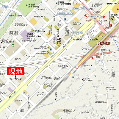 マンスリーリブマックス新横浜一丁目■【29㎡・独立洗面・浴室乾燥】≪エクセレントシリーズ≫の地図画像