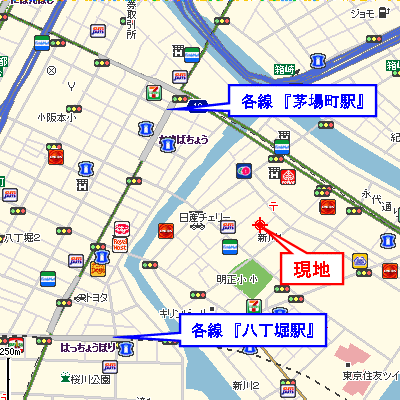 グッドステイ八丁堀・茅場■【ベーシック・セミダブル】の地図画像
