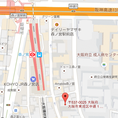 マンスリーリブマックス森ノ宮駅前レジデンス★【駅3分・NET対応】≪スタンダードシリーズ≫の地図画像