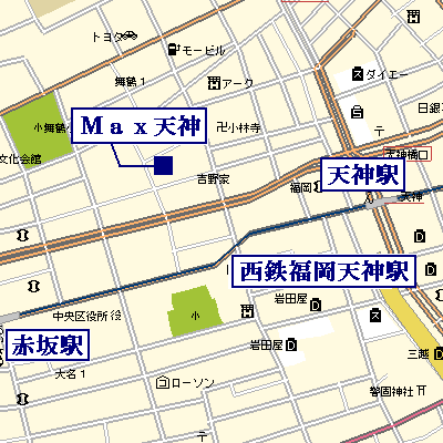グッドステイ福岡・舞鶴一丁目■【ベーシック・NET対応・ロフト付き】の地図画像