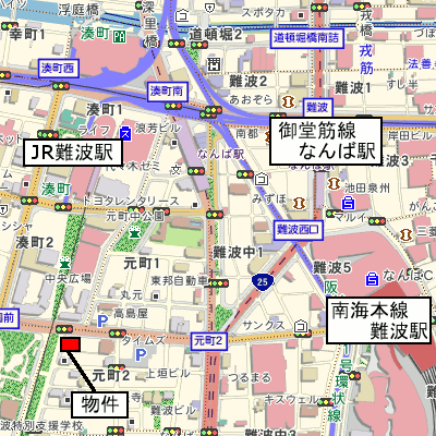 マンスリーリブマックス難波パークサイド■【NET対応】≪エクセレントシリーズ≫の地図画像