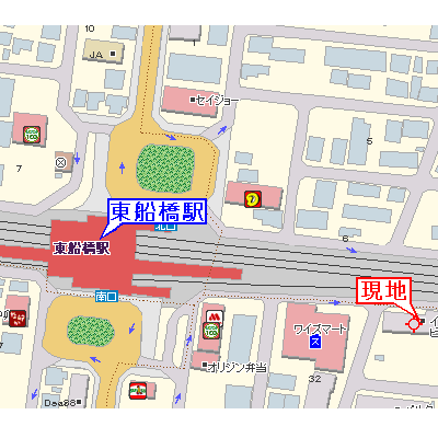 グッドステイ東船橋駅前□《駅２分》【ライト】の地図画像