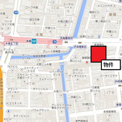 グッドステイ東西線木場駅前●『25平米・駅2分・追い焚き機能・独立洗面・浴室乾燥付』【ハイクラス】の地図画像
