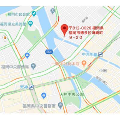 アイロード天神　A７　【🛜NET無料】　　　🚭禁煙　　【法人契約】の地図画像