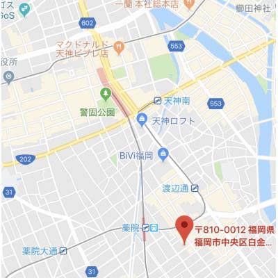 センチュリースティ薬院　B　　【法人契約歓迎！！】の地図画像