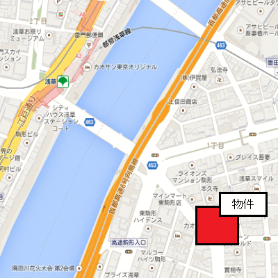マンスリーリブマックス浅草駅前フェニックス■【浴室乾燥付】≪スタンダードシリーズ≫の地図画像