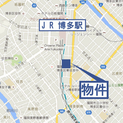 マンスリーリブマックス博多駅南ネストピアシティ■『1LDK』【NET対応・洗浄機能付便座・浴室乾燥機】≪エクセレントシリーズ≫の地図画像