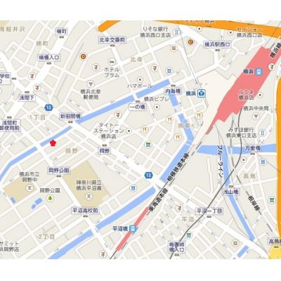 マンスリーライフ横浜岡野(No:042)の地図画像
