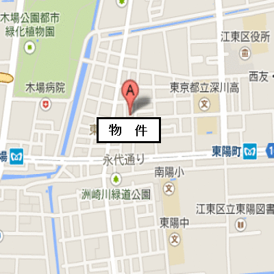 マンスリーリブマックス木場△【25平米・独立洗面・浴室乾燥付】≪エクセレントシリーズ≫の地図画像