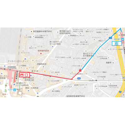 ★デザイナー監修のおしゃれマンスリー★ロータス南品川　302号室タイプ★設備充実★りんかい線★お台場観光良しの地図画像