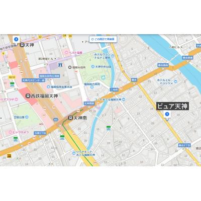 【ダブルベッド】フォレストイン福岡【温水便座】の地図画像