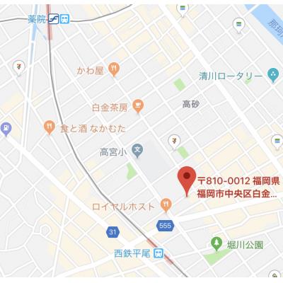 ピュアドームサクセス平尾　B　　🚭禁煙　　　【法人契約】の地図画像