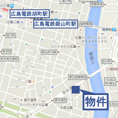 グッドステイ広島銀山町駅南●『セパレート・NET対応』【ベーシック】の地図画像