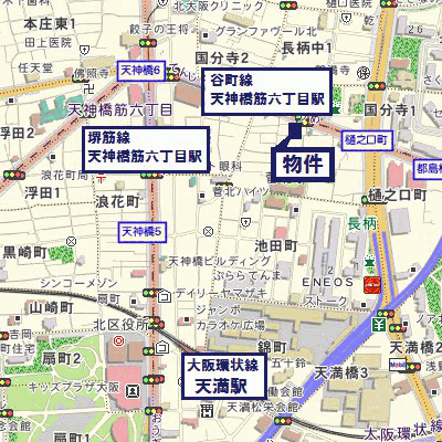 グッドステイ天神橋筋六丁目駅前△【ベーシック・駅1分・洗浄機能付便座・NET対応】の地図画像