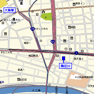 グッドステイ梅田8▲【ベーシック・NET対応・洗浄機能付便座】の地図画像