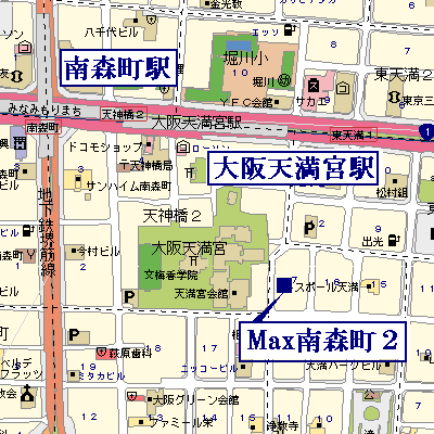 グッドステイ南森町2☆【ベーシック・NET対応】の地図画像