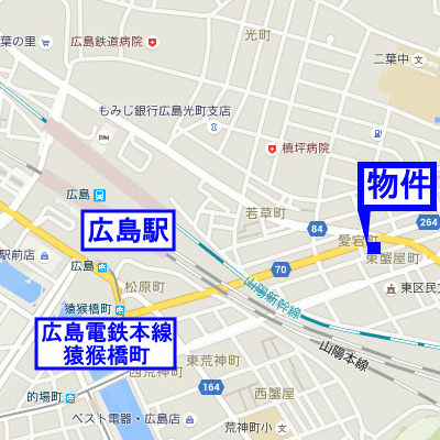 グッドステイ広島駅東□【ベーシック・NET対応】の地図画像