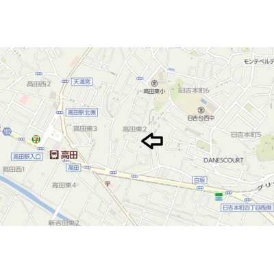 No:601　TAKATA　FLATS　【シェアハウス】の地図画像