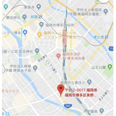 ピュアドーム博多レビュー　C　　【🚘🅿　近隣駐車場】　　🚭禁煙　　　　【法人契約】の地図画像