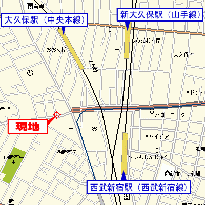 グッドステイ新宿NORTHレジデンス■【ベーシック・浴室乾燥・洗浄便座・2口ガス】の地図画像