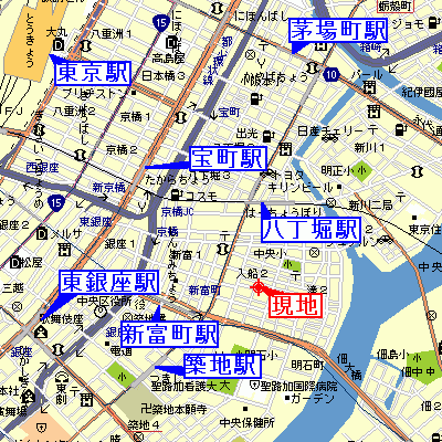 グッドステイ銀座ＥＡＳＴ■『1LDK・43平米・独立洗面・浴室乾燥・洗浄便座』【ハイクラス】の地図画像